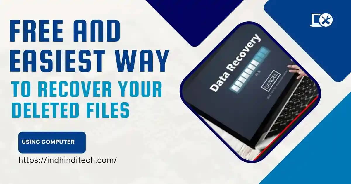 Free and Easiest Way to Recover Your Deleted Files From Your Computer.