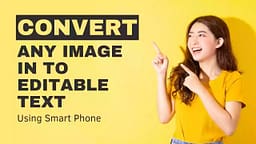 A Girls Explaining To Convert Image Into Editable Text