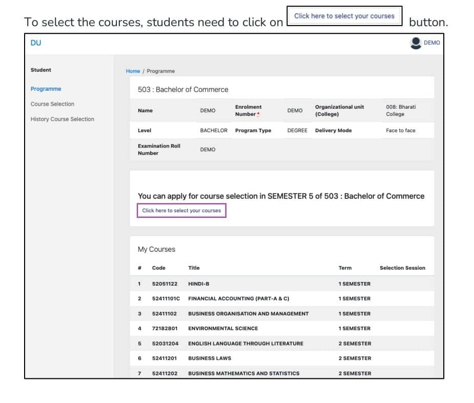 How To Fill Delhi University - DU Examination Form (Regular and Improvement courses) 


