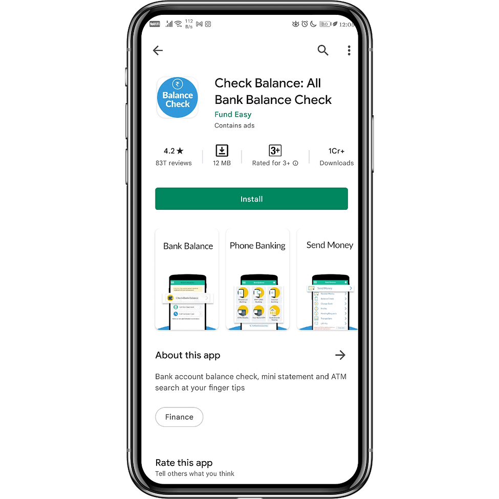 Check Bank Balance online