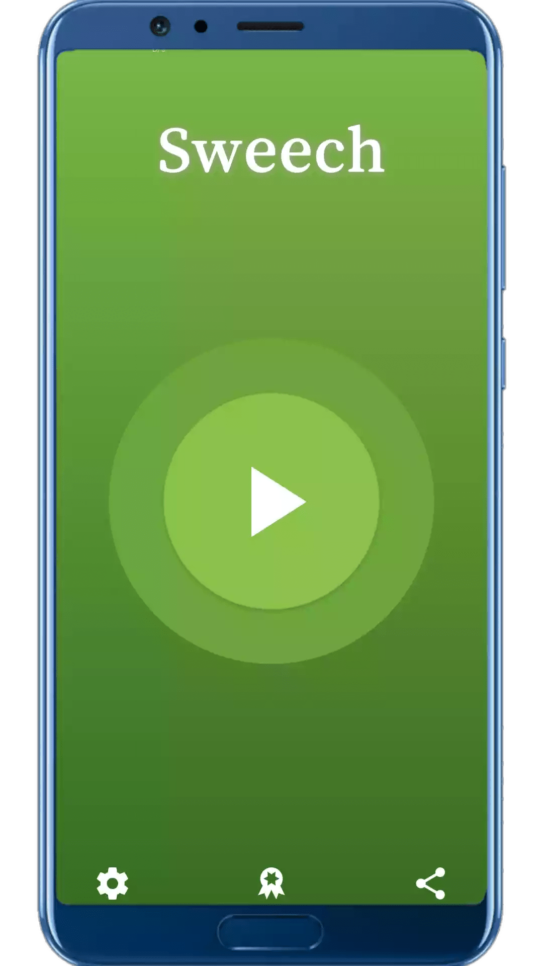 Home Page Of Sweech-Wifi file transfer app.
