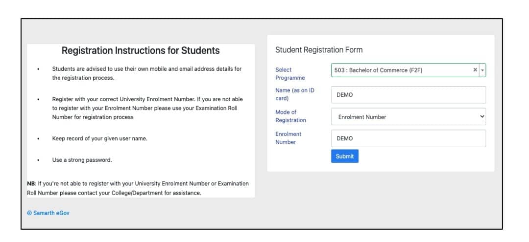 Registration Instructions