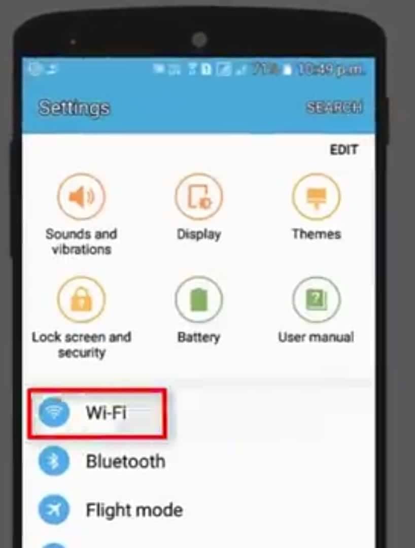 Click On WiFi