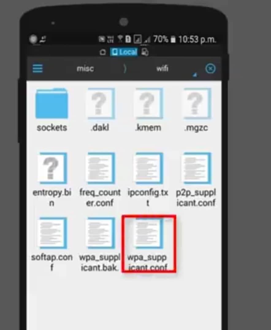 wpa_suppicant.conf file