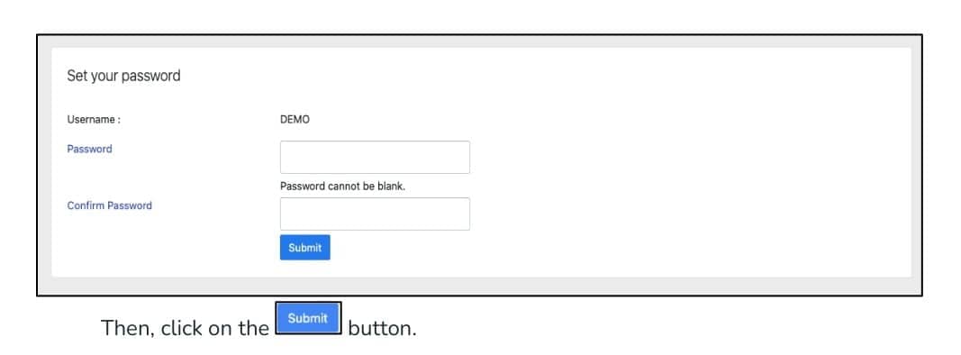 Set Your Password