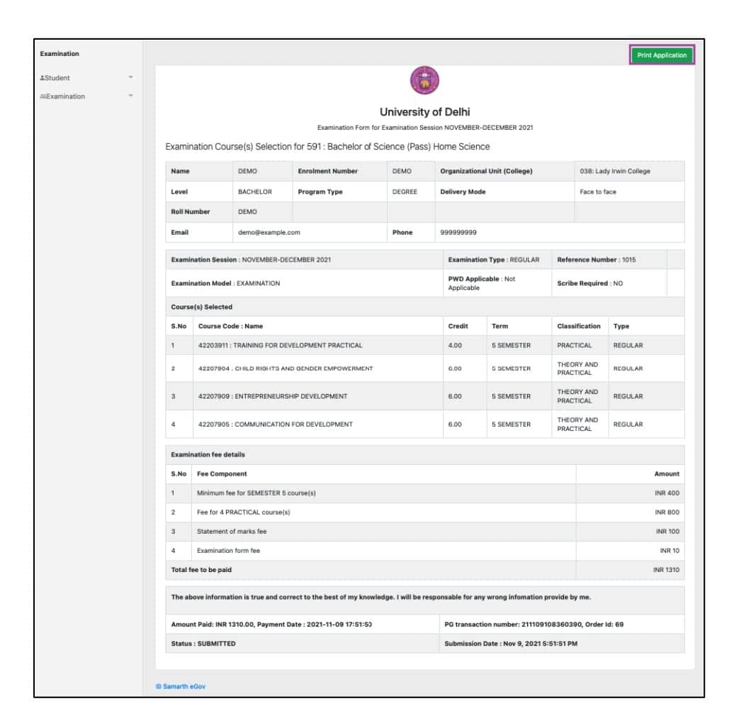 How To Fill Delhi University - DU Examination Form (Regular and Improvement courses)